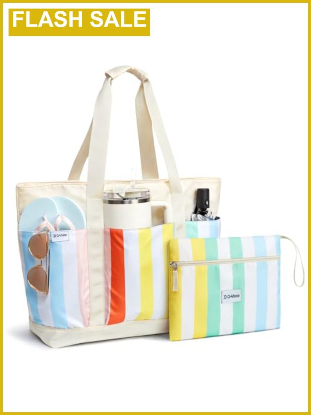 Waterproof Beach Tote Bag 35L Large Travel Pool Bag for Women